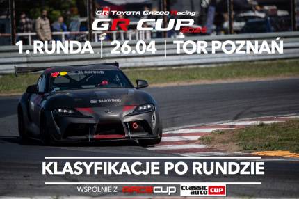 Klasyfikacje TOYOTA GR CUP 2025 po 1. rundzie na Torze Poznań